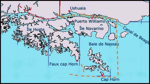 map canal de beagle